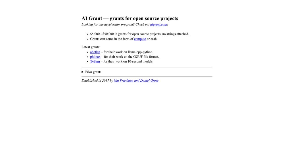 image for AI Grant image for AI Grant