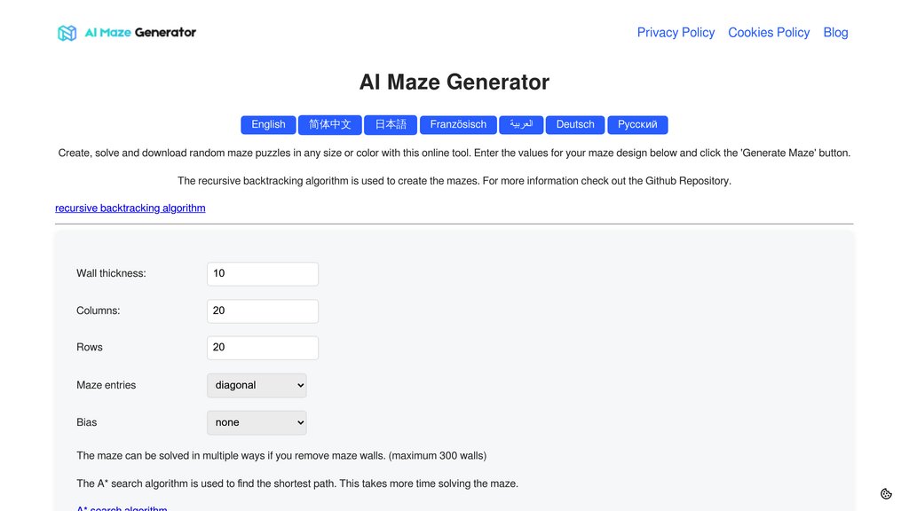 image for AI Maze Generator