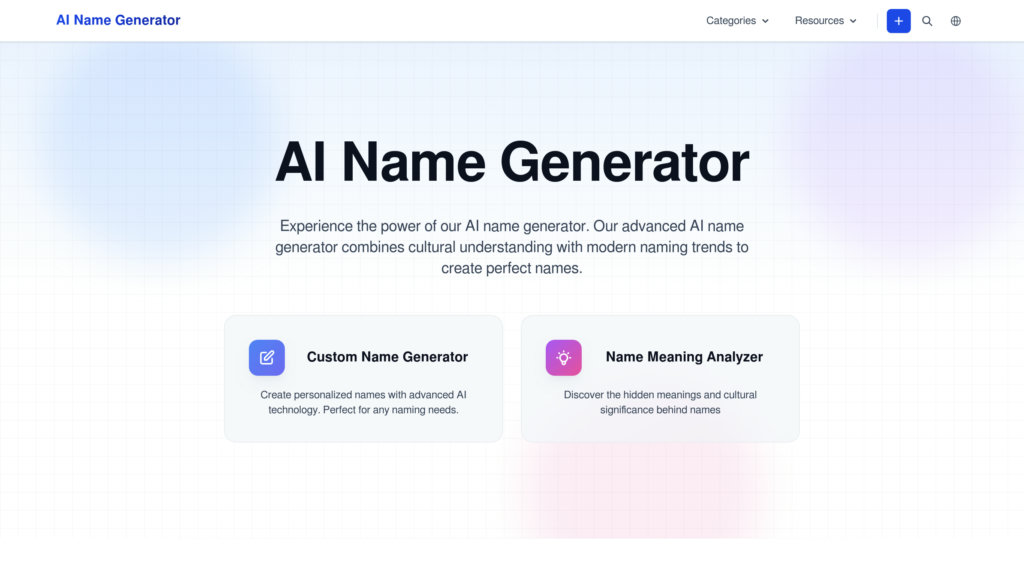 image for AI Name Generator