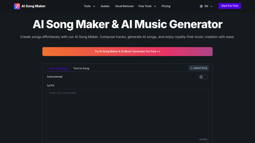 image for AI Song Maker