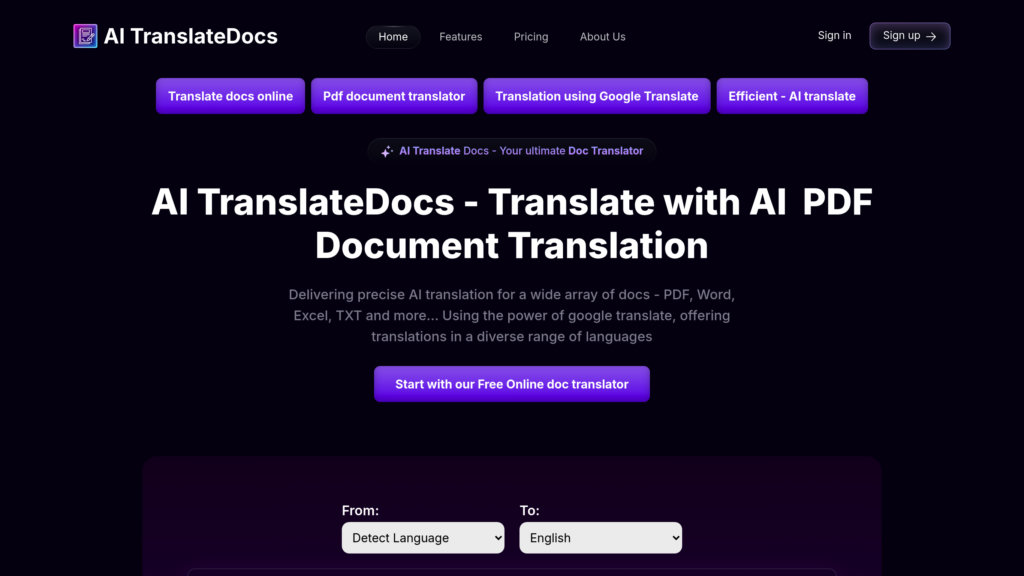 image for AI TranslateDocs