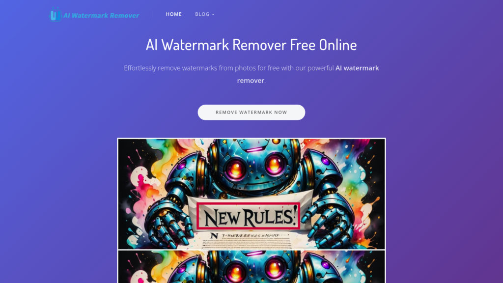 image for AI Watermark Remover