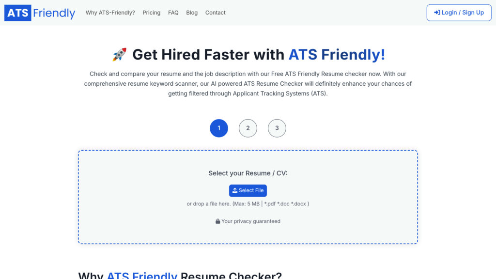 image for ATS Friendly Resume Checker