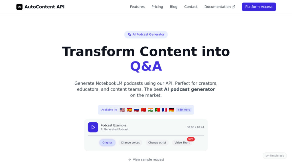 image for AutoContent API image for AutoContent API