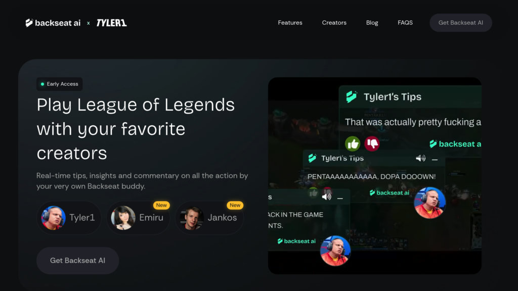 image for Backseat AI by Tyler1