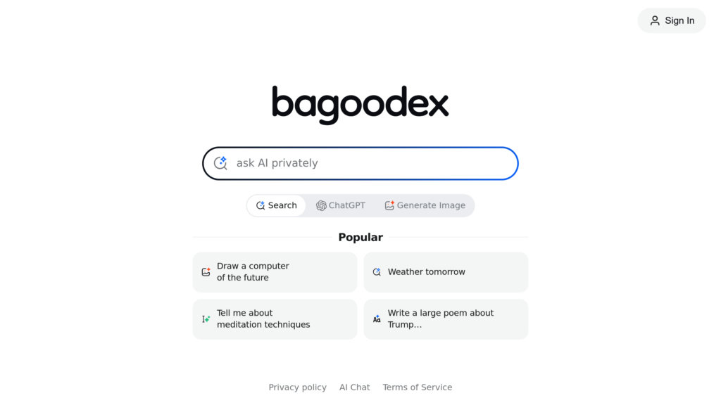 image for Bagoodex AI image for Bagoodex AI