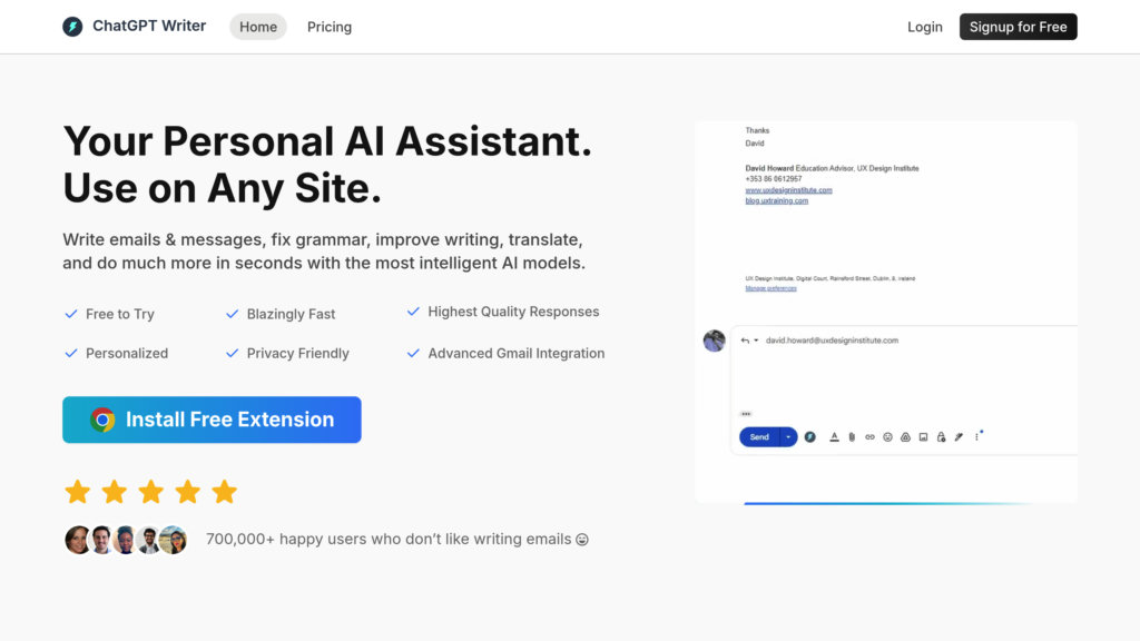 image for ChatGPT Writer