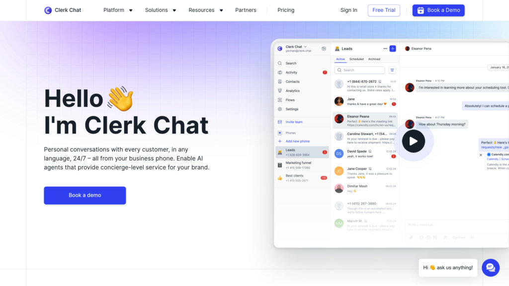 image for Clerk Chat image for Clerk Chat