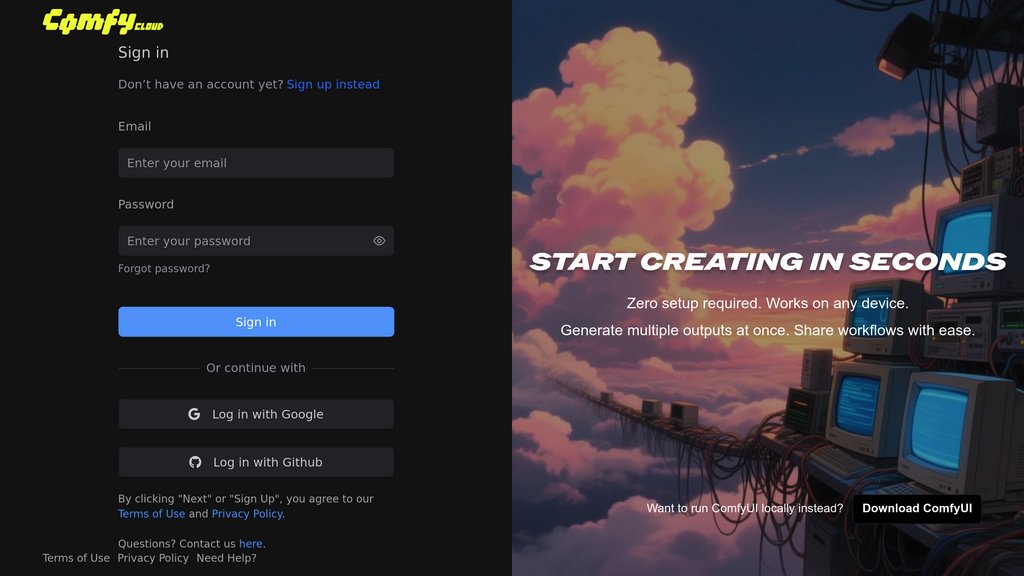 image for Comfy Cloud image for Comfy Cloud