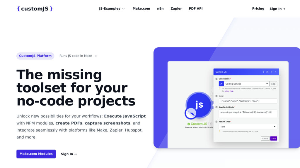 image for CustomJS.space