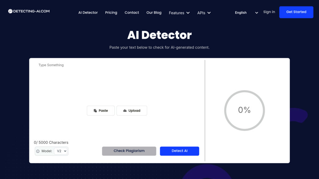 image for Detecting-AI.com