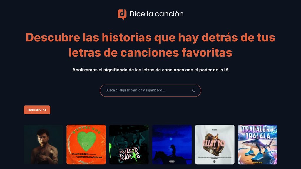 image for Dice la canción