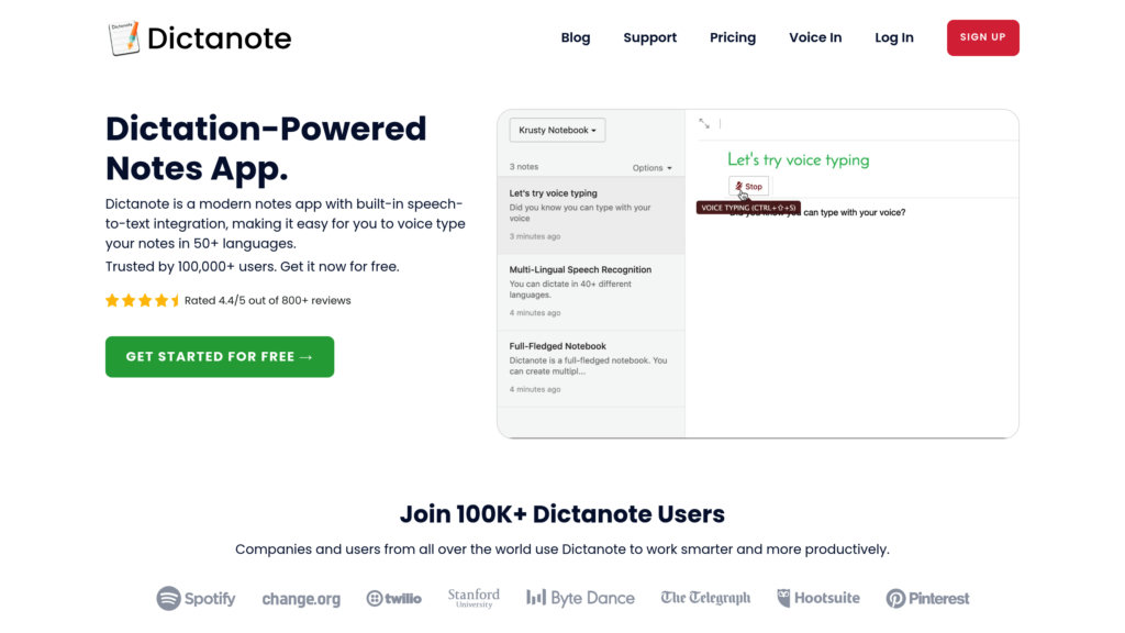 image for Dictanote