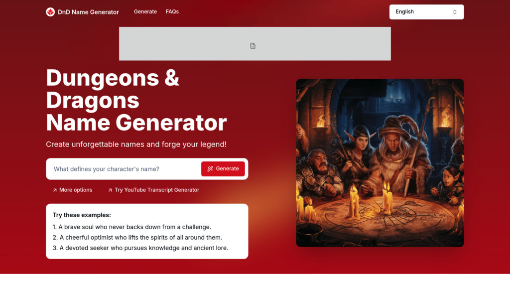 image for DnD Name Generator image for DnD Name Generator