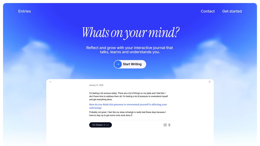 Entries: AI Journal & Diary