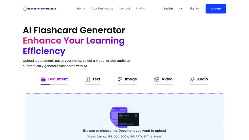 image for Flashcard Generator
