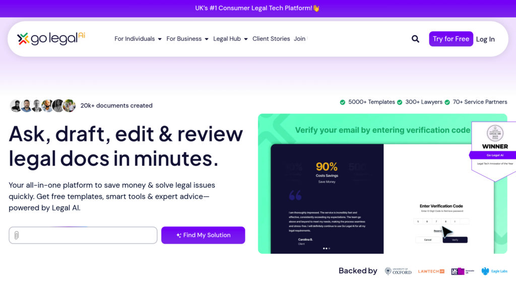 image for Go Legal AI image for Go Legal AI