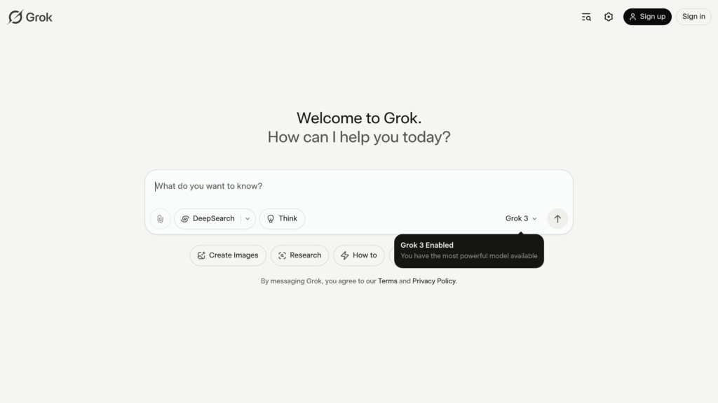 image for Grok AI