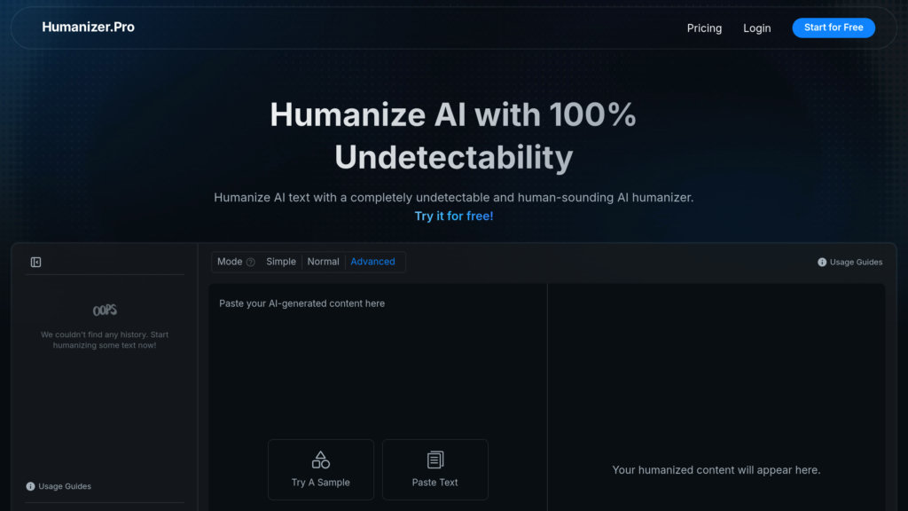 Humanizer Pro Advanced AI Humanization Tool That Transforms AI 