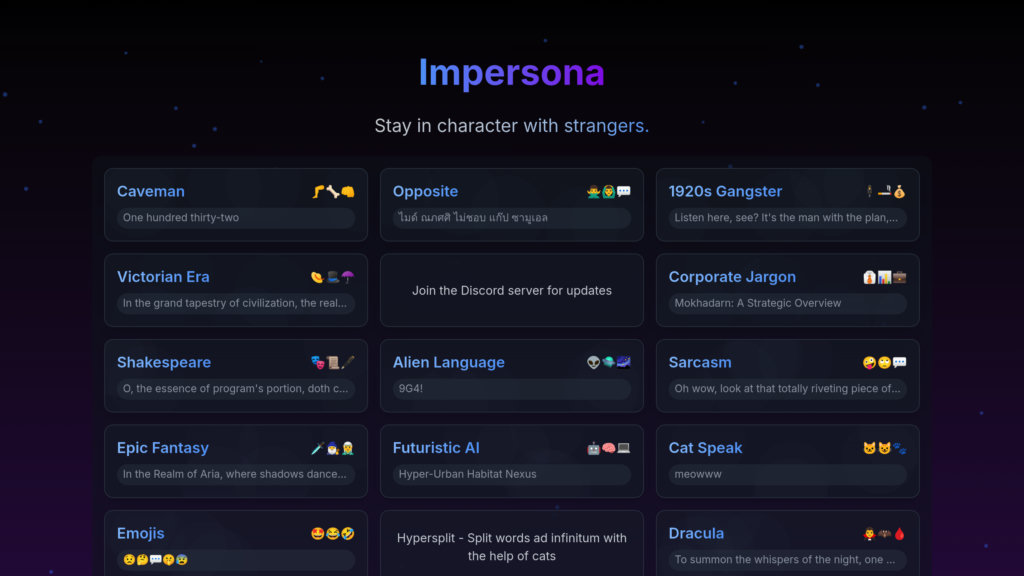 image for Impersona image for Impersona