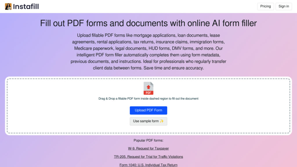 image for InstaFill AI