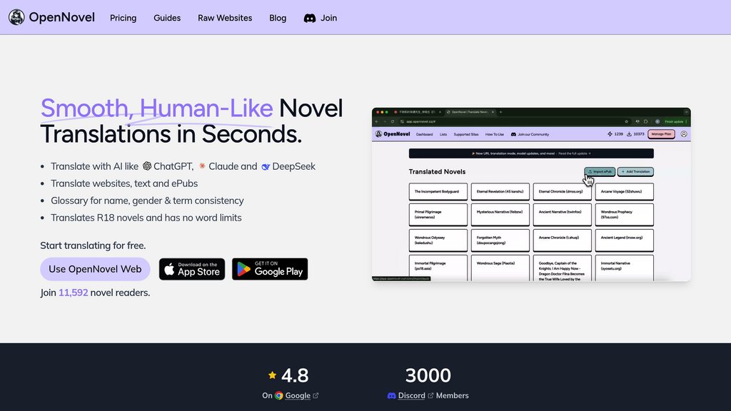 image for OpenNovel image for OpenNovel