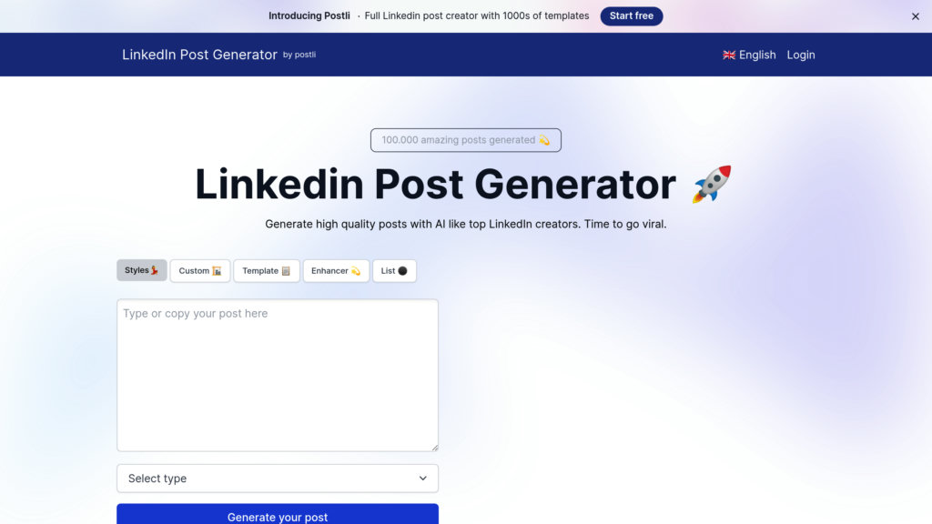 image for Post Generator