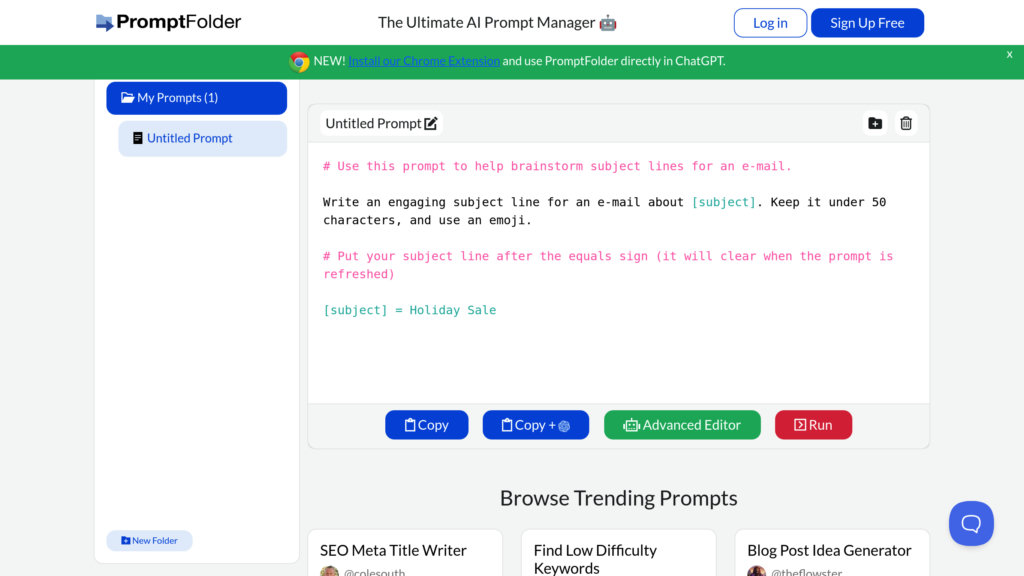 image for PromptFolder
