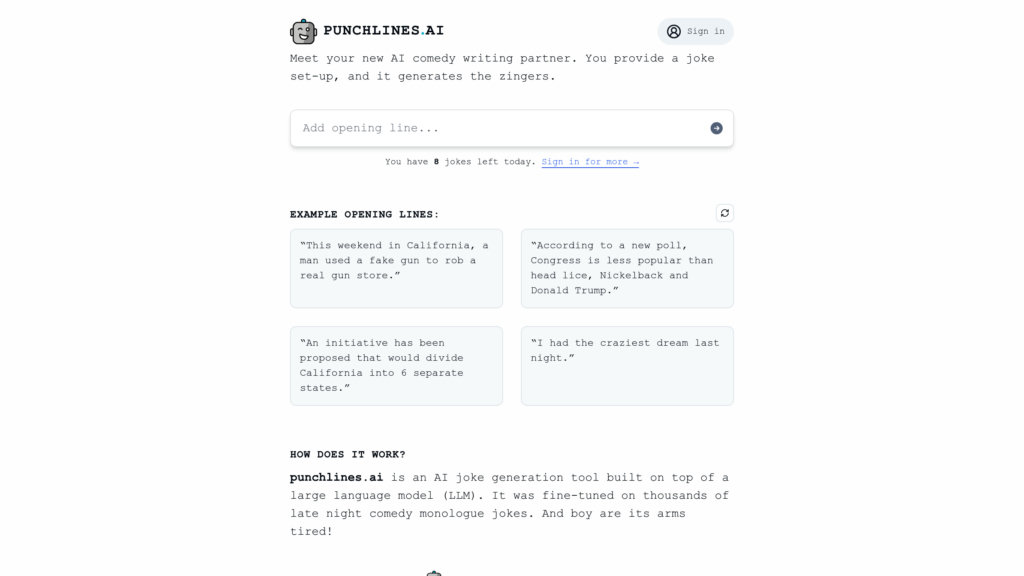 image for Punchlines.ai