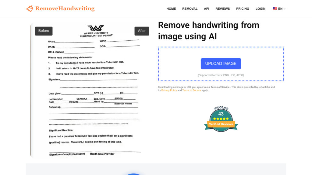 image for RemoveHandwriting
