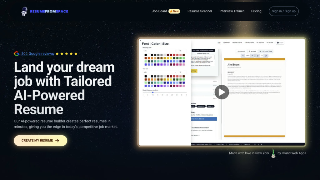 image for ResumeFromSpace image for ResumeFromSpace