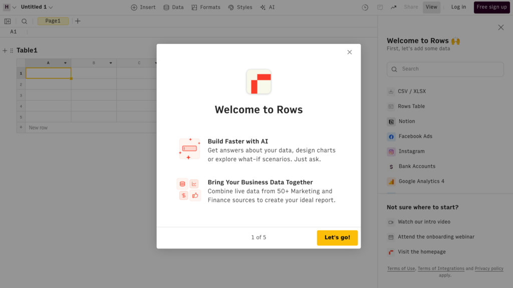 image for Rows