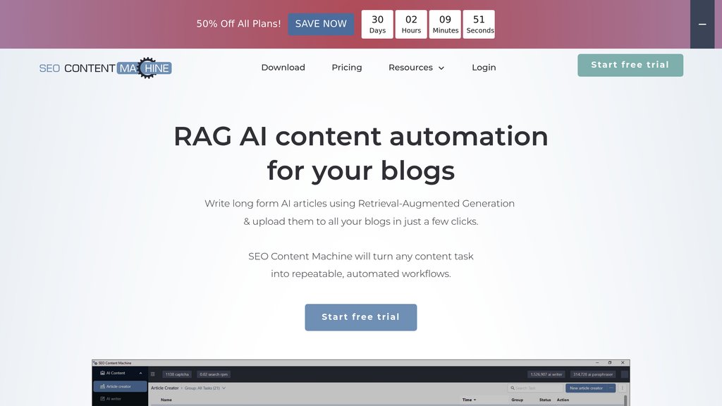 image for SEO Content Machine