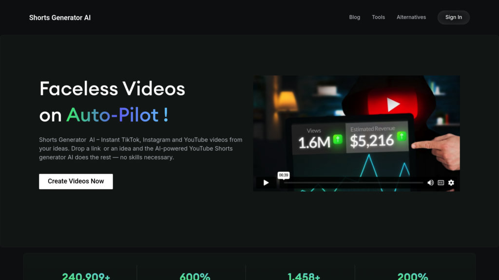 image for Shorts Generator AI