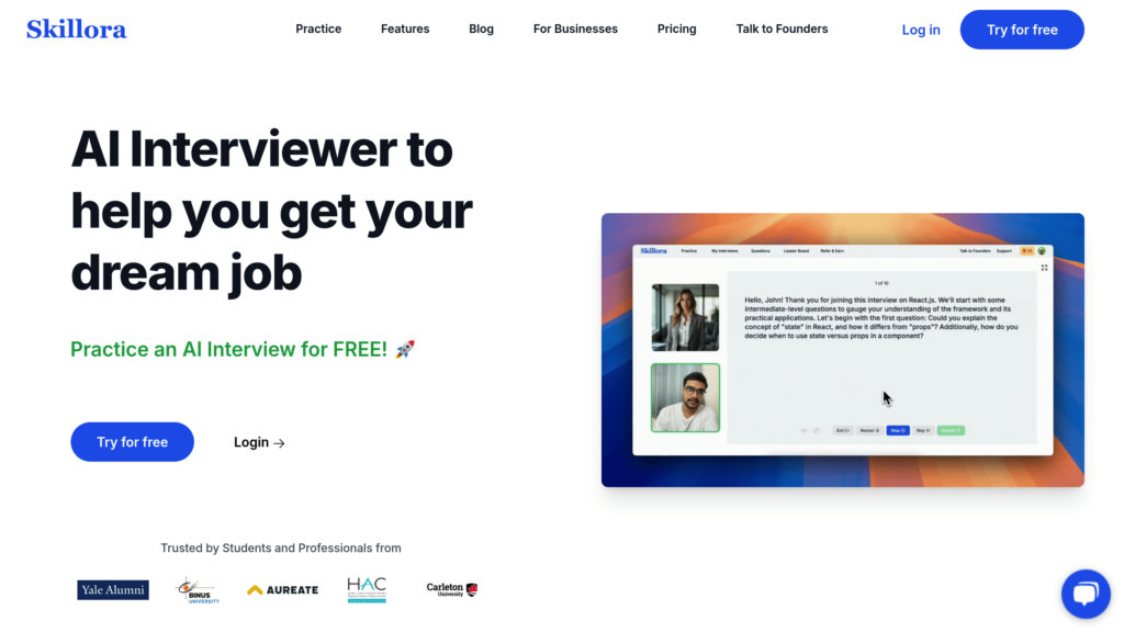 image for Skillora AI Mock Interview Bot
