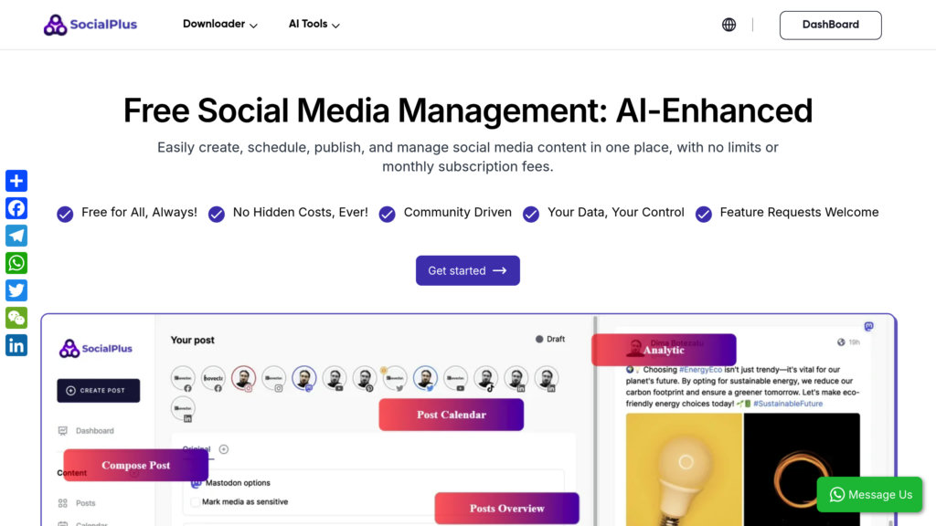 image for SocialPlus AI image for SocialPlus AI