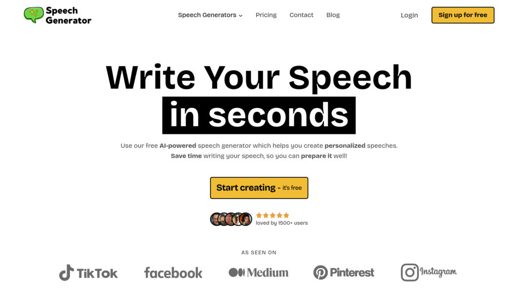 image for SpeechGenerator