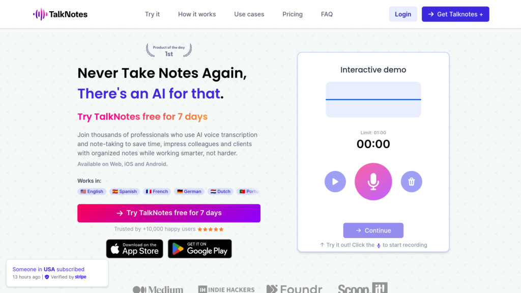 image for TalkNotes