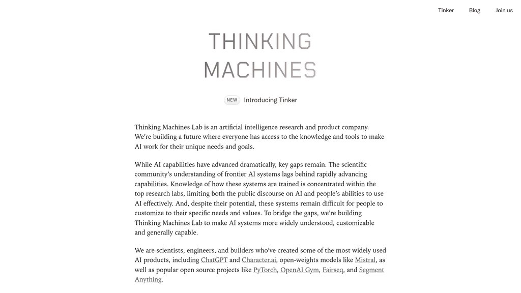 image for Thinking Machines Data Science