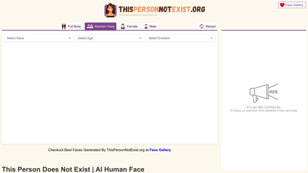 image for Thispersonnotexist.org