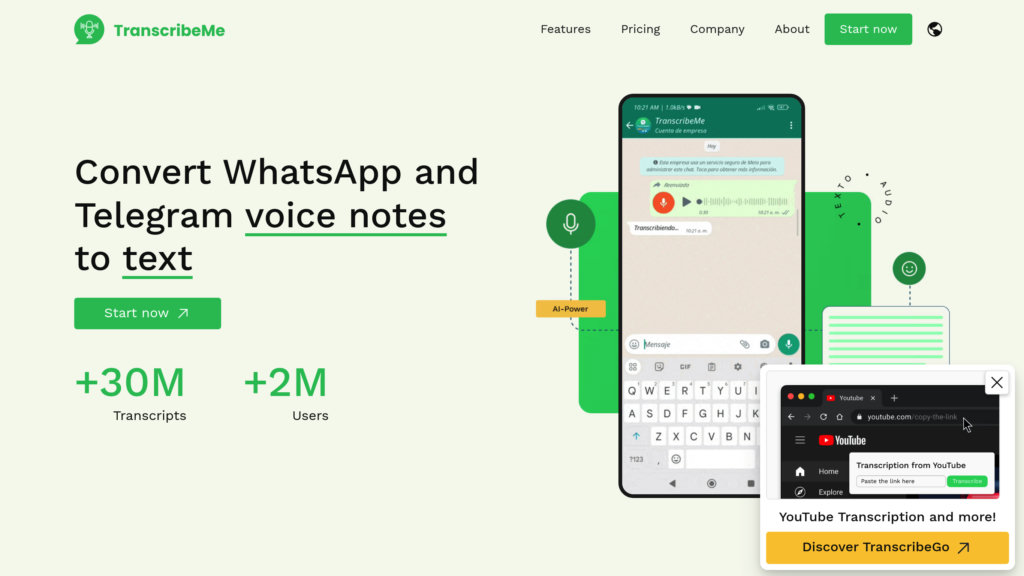 image for TranscribeMe