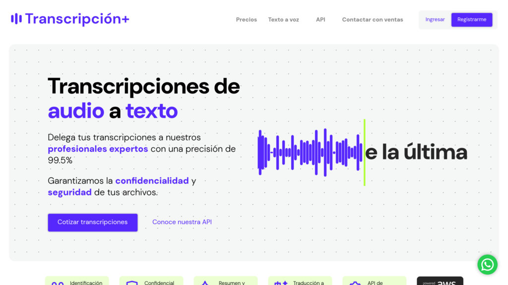 image for Transcripción Plus