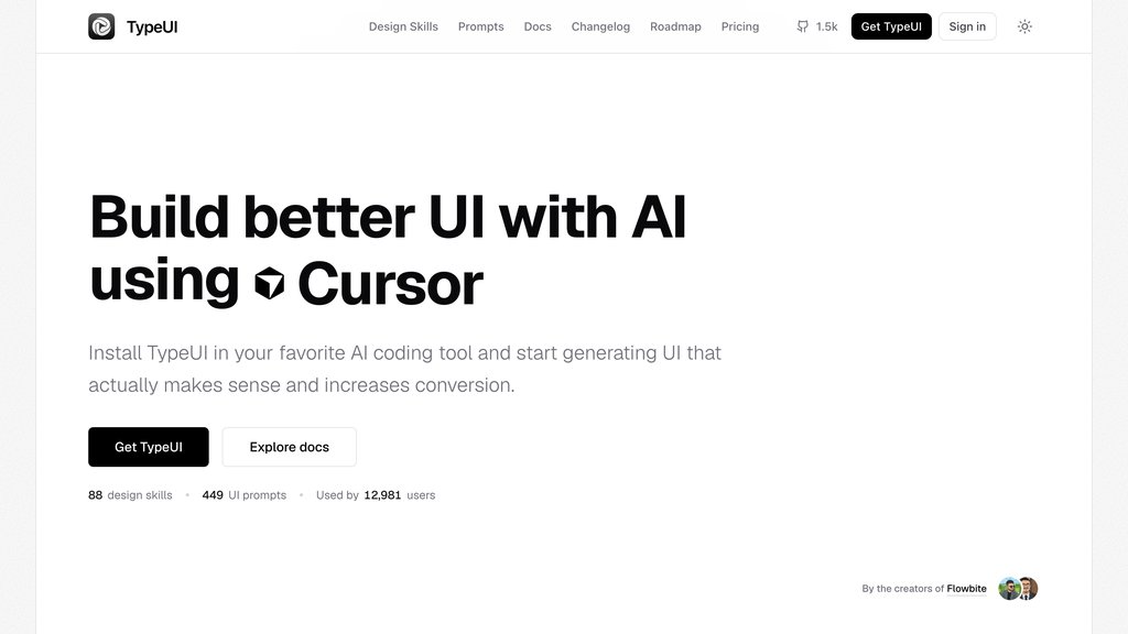 TypeUI preview