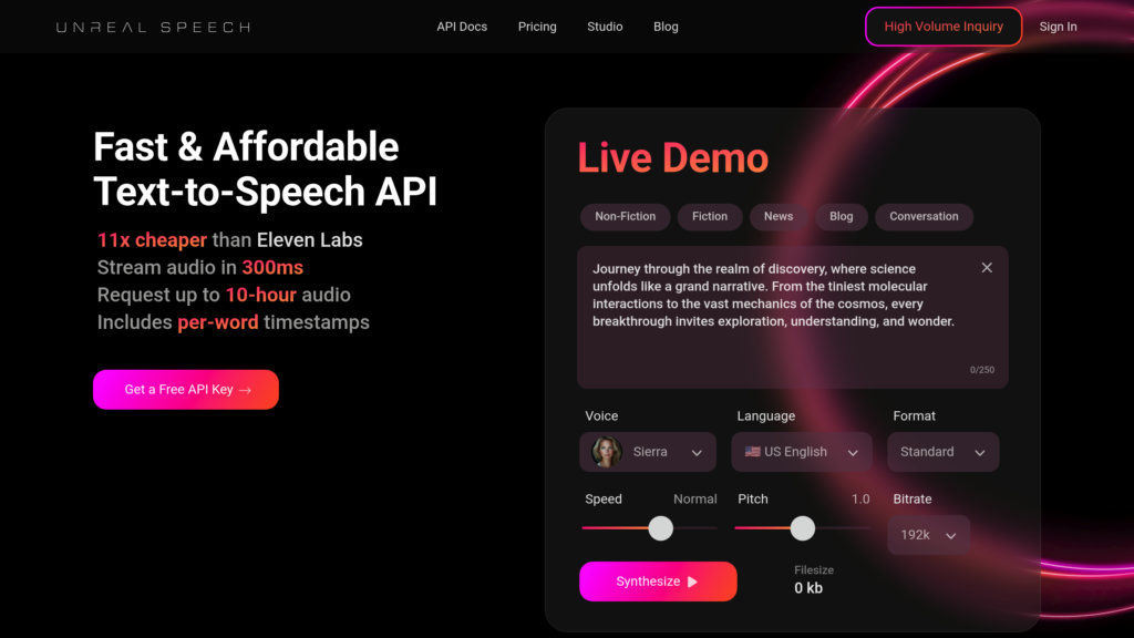 image for Unreal Speech