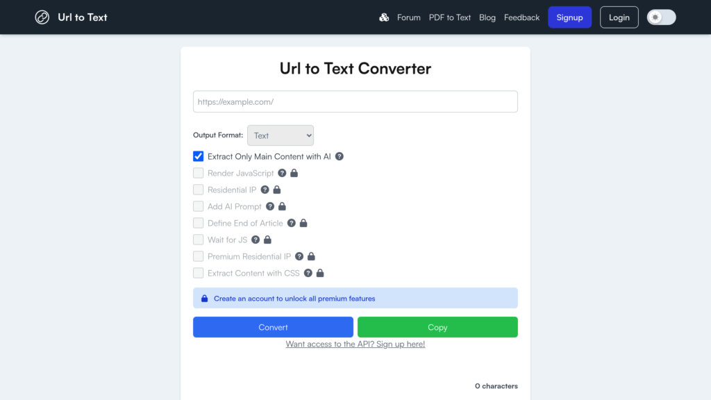 image for URLtoText