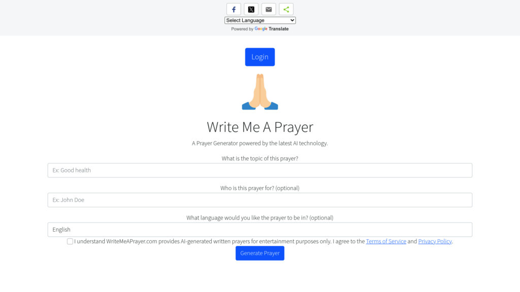 image for Write Me A Prayer
