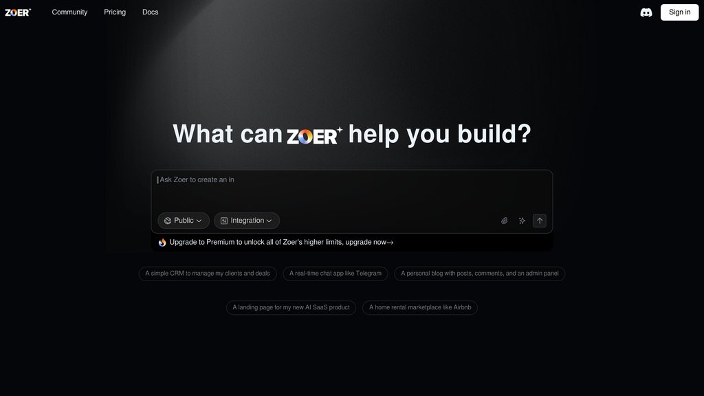 image for Zoer AI image for Zoer AI
